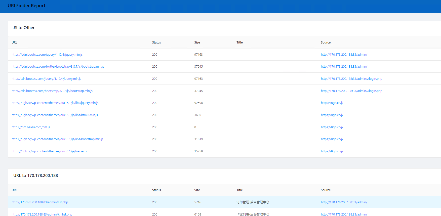 URLFinder：一款快速提取网页信息的工具