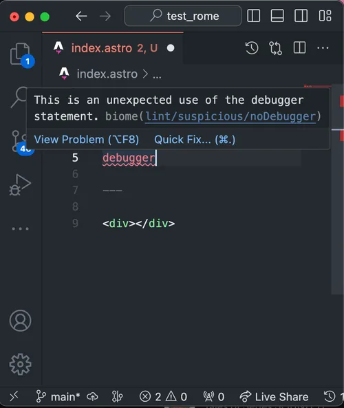 Biome v1.6 发布，支持 Astro、Svelte 和 Vue 文件
