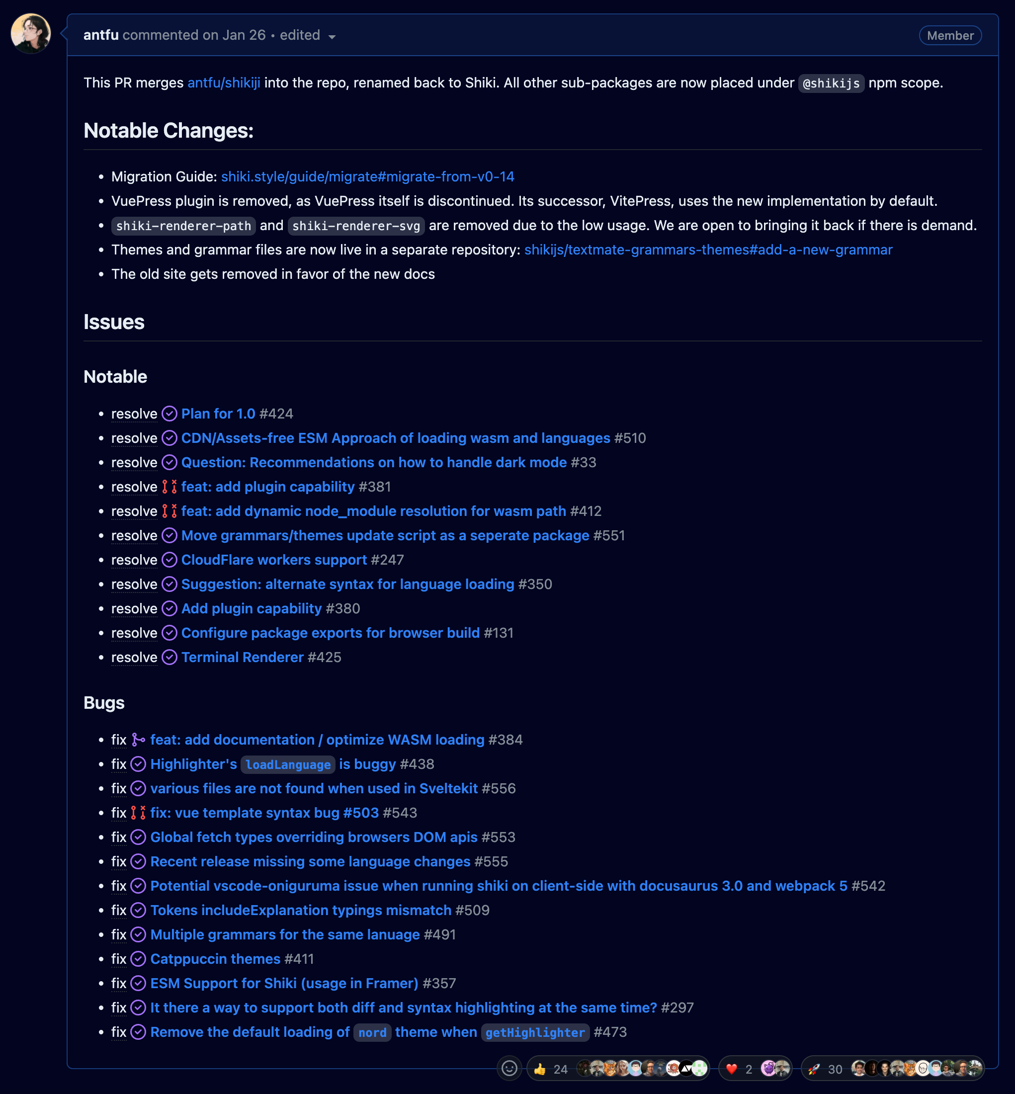 前端大神 Anthony Fu 新作：Shiki v1.0 重磅发布