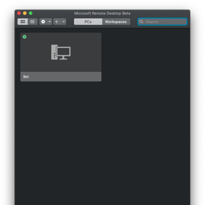 Mac端微软远程连接Win工具10.4.0 beta 1809