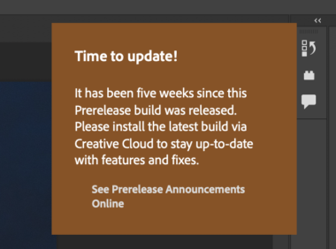 如何关掉 Mac 版 Photoshop 的更新提示：「Time to update! 」