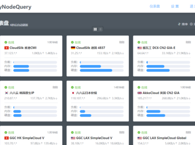 MyNodeQuery：一款简洁好用的探针 Docker 容器镜像