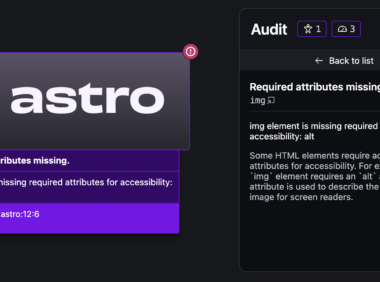 Astro 4.5 发布，全新 Dev Audit UI 提升开发体验