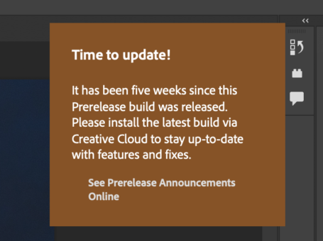 如何关掉 Mac 版 Photoshop 的更新提示：「Time to update! 」