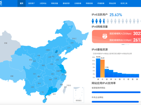 一个很有趣的网站国家IPv6发展监测平台