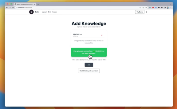 Quivr：开源免费的文件投喂与问答工具